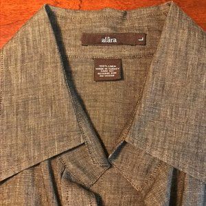 Alara 100% Linen shirt in brown
